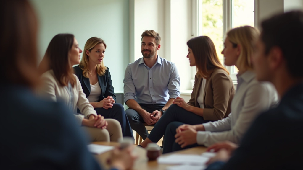 Group workshop participants engaged in discussion