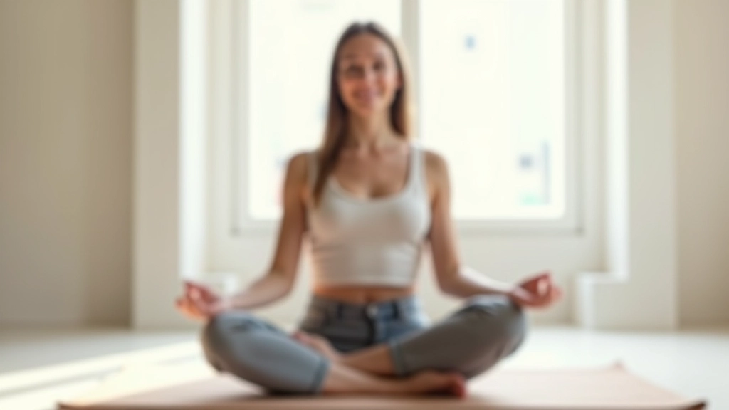 Persona che pratica tecniche di consapevolezza in un ambiente sereno, che mostra l'implementazione di nuove routine comportamentali