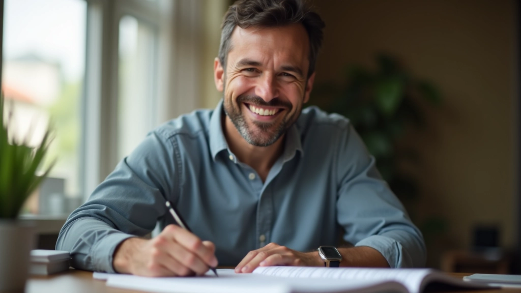 Persona che traccia il progresso e celebra i piccoli successi nel cambiamento comportamentale, mostrando consapevolezza e impegno